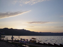 洞爺湖畔の夕焼け